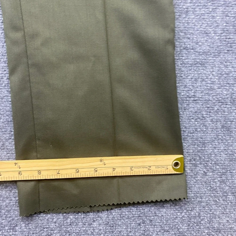Jos A Bank Windsor Executive Collection Wool Gabardine Pleated Pants Green 36R